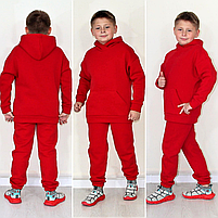 Костюм на хлопчика зимовий спортивний з капюшоном вік від 6 до 10 років теплий Різні кольори, фото 6