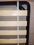 Каркас ліжка ортопедичний металевий вкладний з дерев'яними ламелями ДіАрт Стандарт для ліжок, фото 3