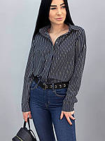 Стильная женская блузка рубашка в полоску "Dominic"