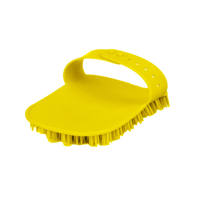 Массажная щётка перчатка пластиковая антицеллюлитная Желтый - фото 3 - id-p1814568448