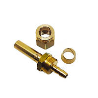 Фітинг для термопластикової (ПВХ) трубки Ø 6-8 прямий 180° у складі