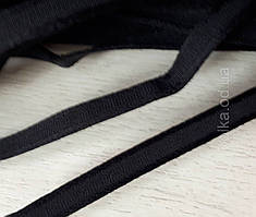 Тунельна стрічка 10 мм чорна плоска (нарізаємо від 20 м)