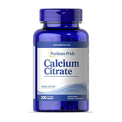 Кальцій цитрат Puritan's Pride Calcium Citrate 200 капс перітанс прайд