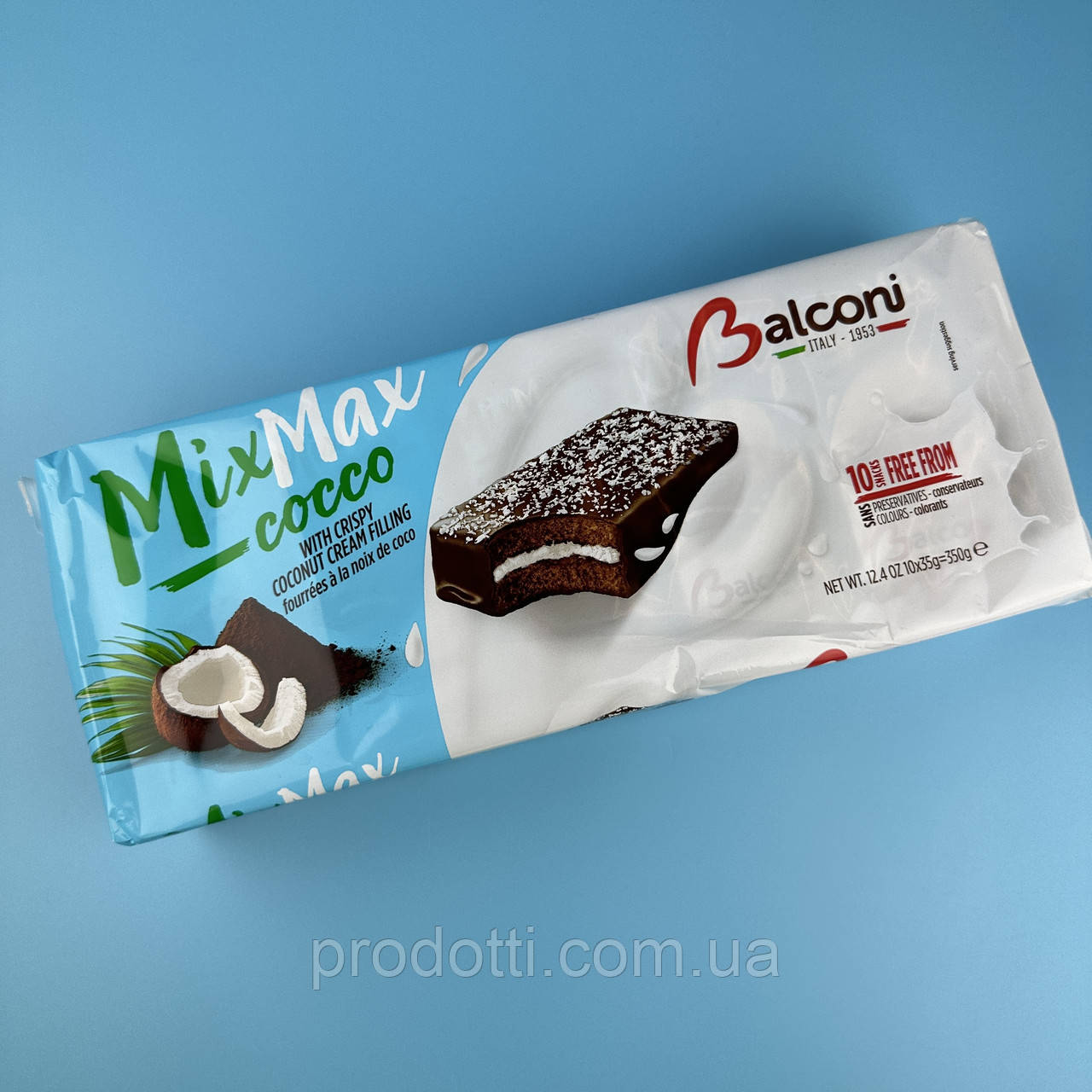 Бисквит Balconi Coconut Cream 350 г 10 шт - фото 1 - id-p1814578992