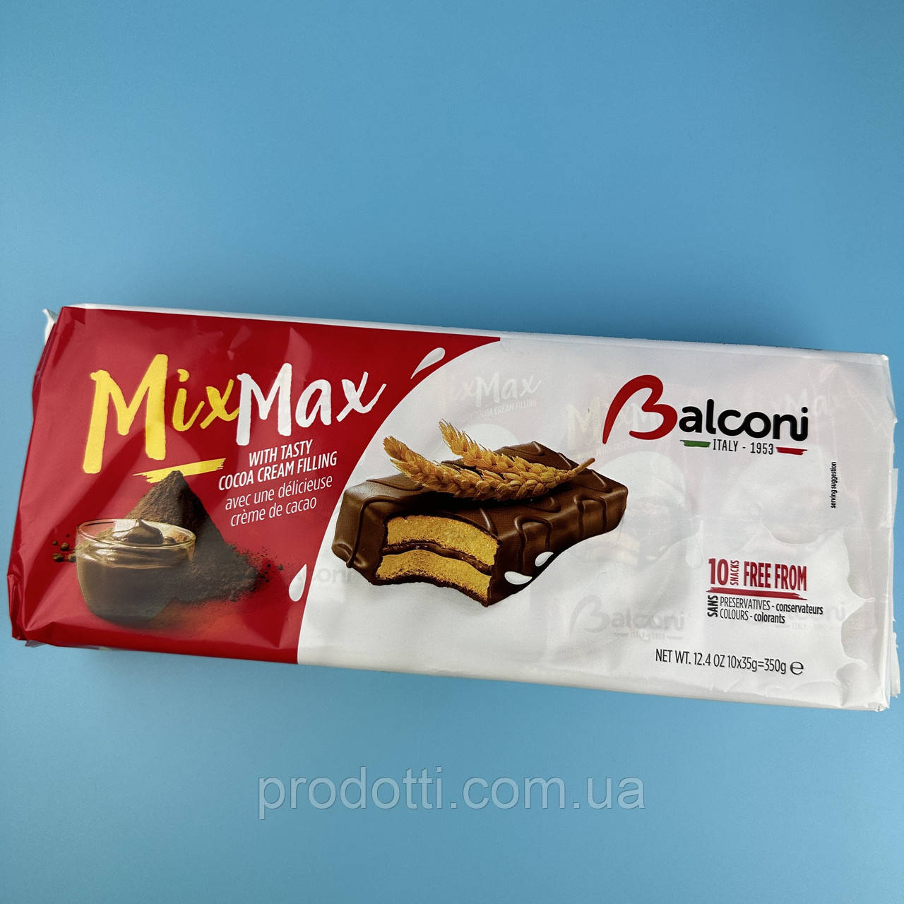 Бисквит Balconi Cocoa Cream 350 г 10 шт - фото 1 - id-p1814580153