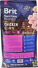 Сухий корм для дорослих собак малих порід з куркою Brit Premium Adult S 8 кг, фото 3