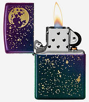 Оригінальна красива запальничка Zippo 49448 Starry Sky Зоряне небо - гарний подарунок, фото 3