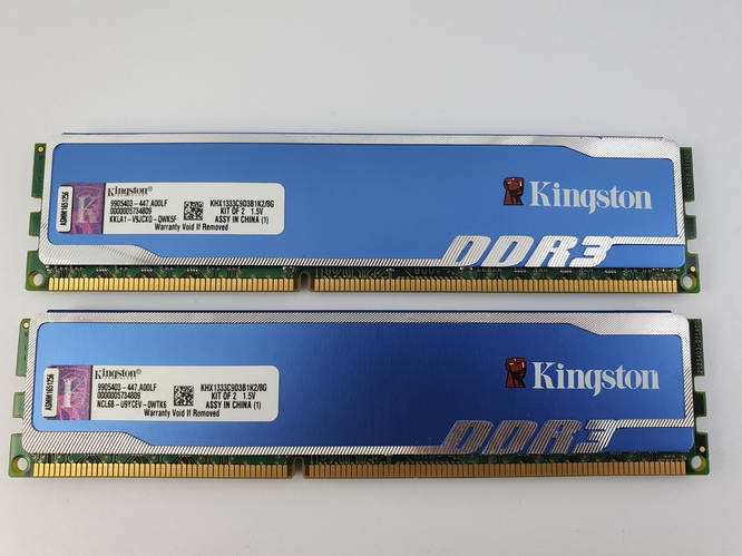 Комплект оперативной памяти Kingston HyperX Blu DDR3 8Gb (2*4Gb ...