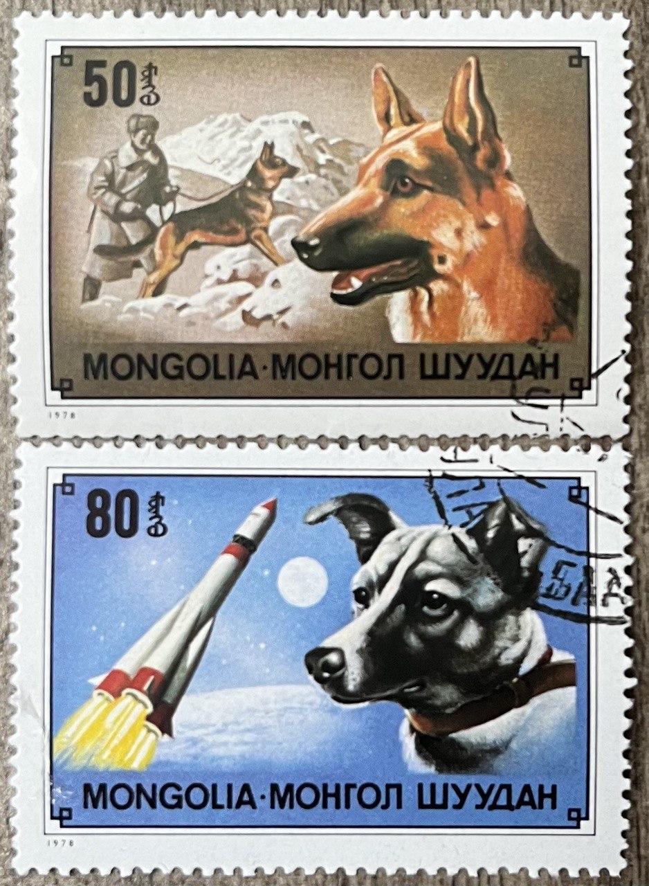 Набір марок Монголія — Собаки, фото 1