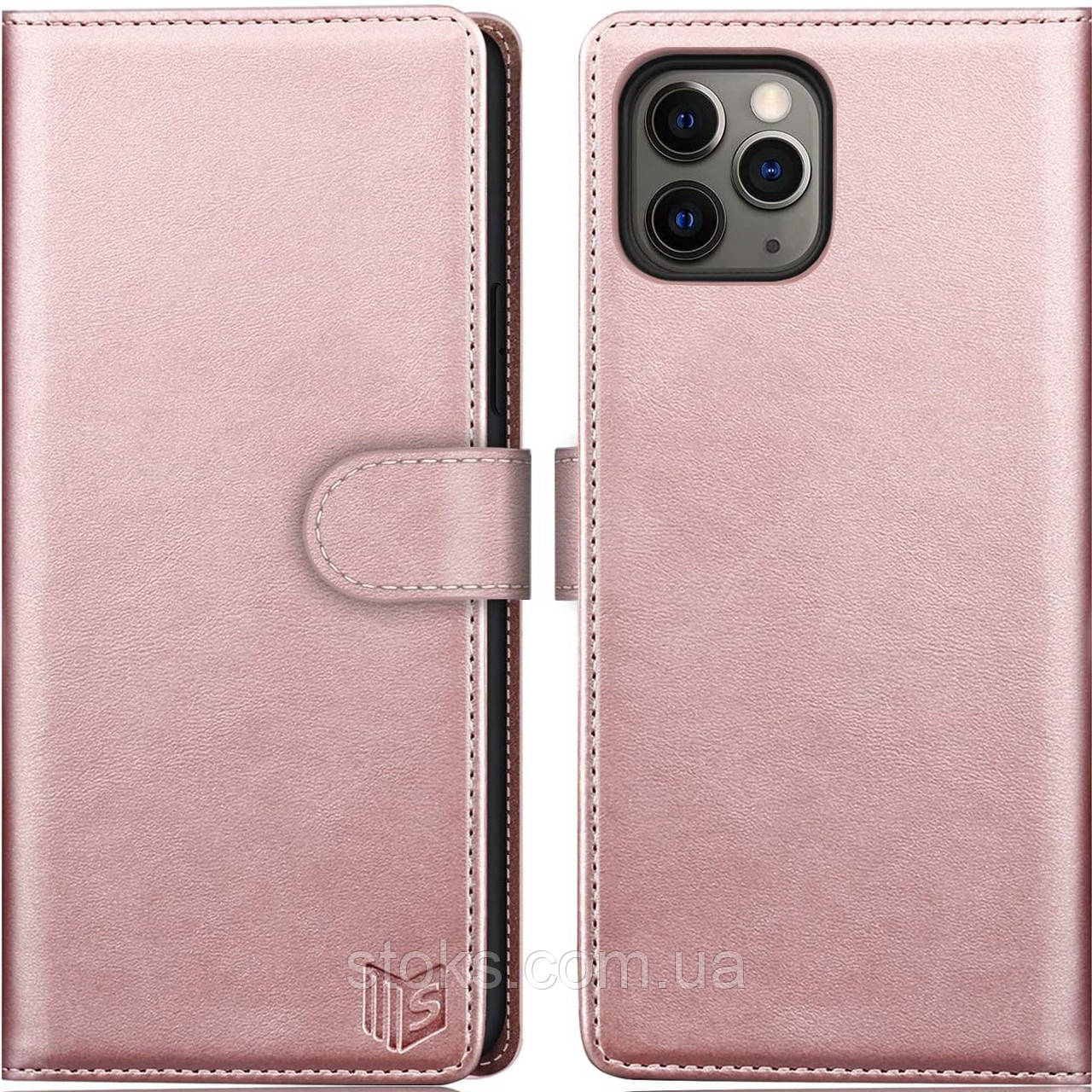 Чохол Книжка для Phone 11/11 Pro Гаманець Рожеве Золото, фото 1