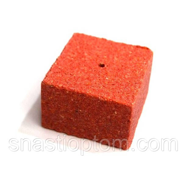 Кубик для макушатника, з отвором, смак Малина, розмір 45х45х20мм, 65г