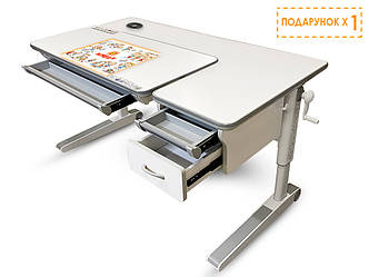 Mealux Дитячий стіл Mealux Sherwood XL Energy Multicolor з шухлядою (арт. BD-860 W/MC Energy+ящик)