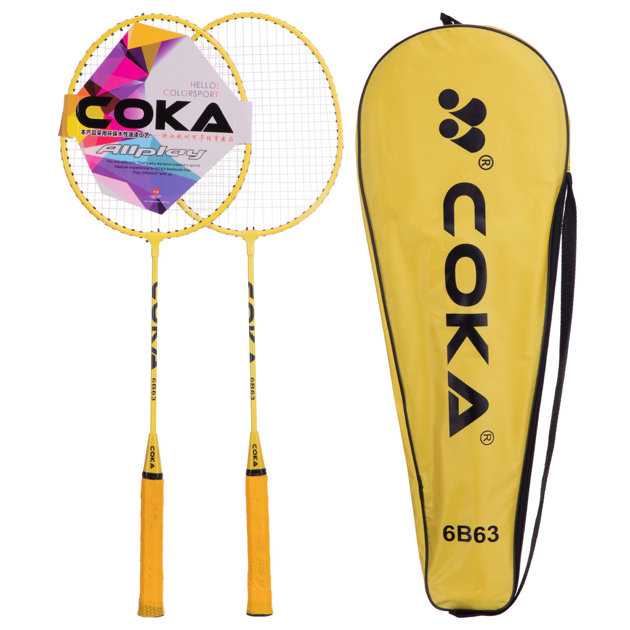 Набір для бадмінтону в чохлі Coka (BD-6B63), фото 1