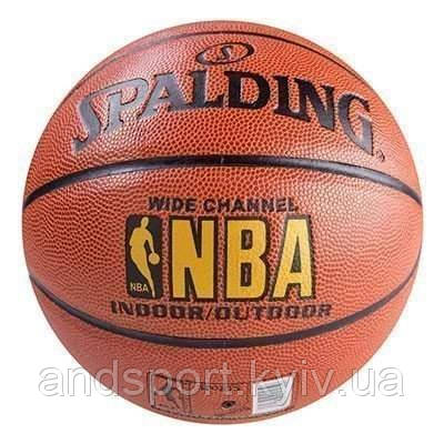 М'яч баскетбольний Spalding No7 PU NBA WideChannel.