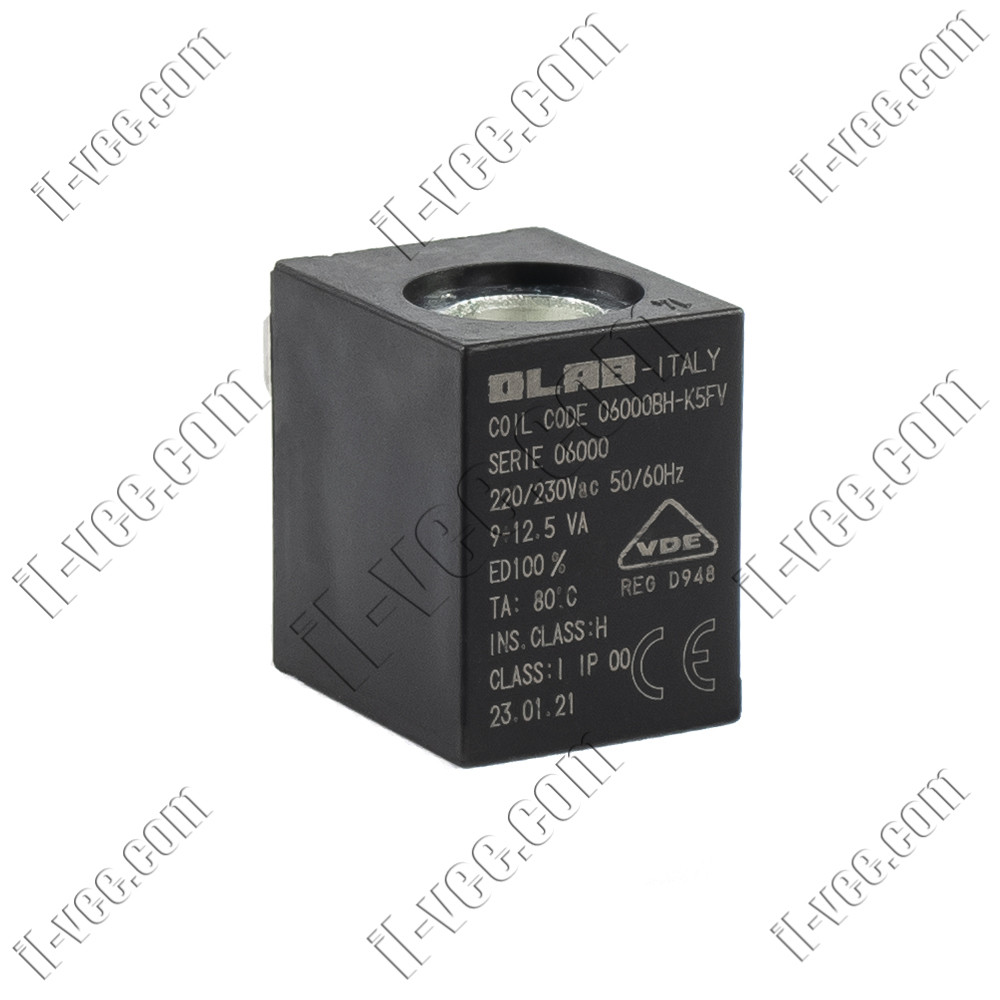 Котушка OLAB 06000BH-K5FY, 220/230VAC, 6W