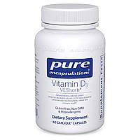 Витамин Д3 Pure Encapsulations (Vitamin D3 VESIsorb) 60 капсул