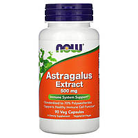 Экстракт астрагала Now Foods (Astragalus 70% Extract) 500 мг 90 растительных капсул