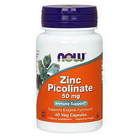 Пиколинат цинка Now Foods (Zinc Picolinate) 50 мг 60 капсул