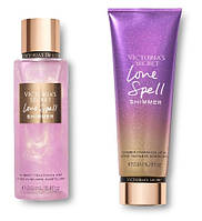 1. Набор спрей и лосьон с шиммером Love Spell Victoria Secret Виктория Сикрет Оригинал