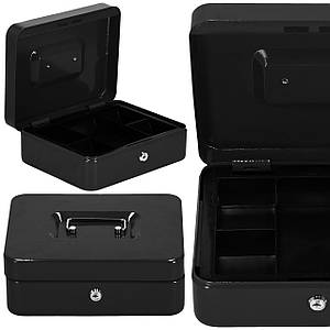 Кешбокс Springos 25 x 20 x 9 см для зберігання грошей і цінностей HA5041 Poland