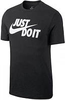 Футболка Nike NSW TEE JUST DO IT SWOOSH черная AR5006-011