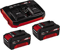 Зарядное устройство Einhell Twincharger Kit 2x 3,0Ah (4512083)(547022423755)