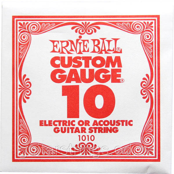 Струна Ernie Ball 1010 Plain Steel.010 (акустика/електро)