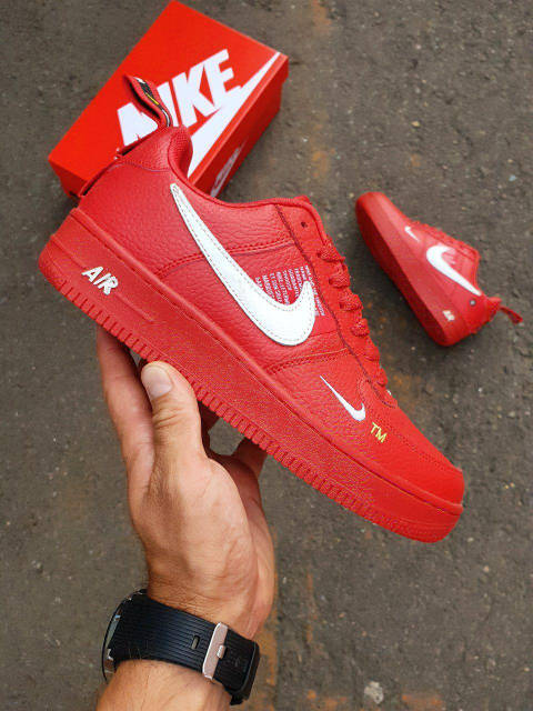 Nike air force 1 07 lv8 utility red sales