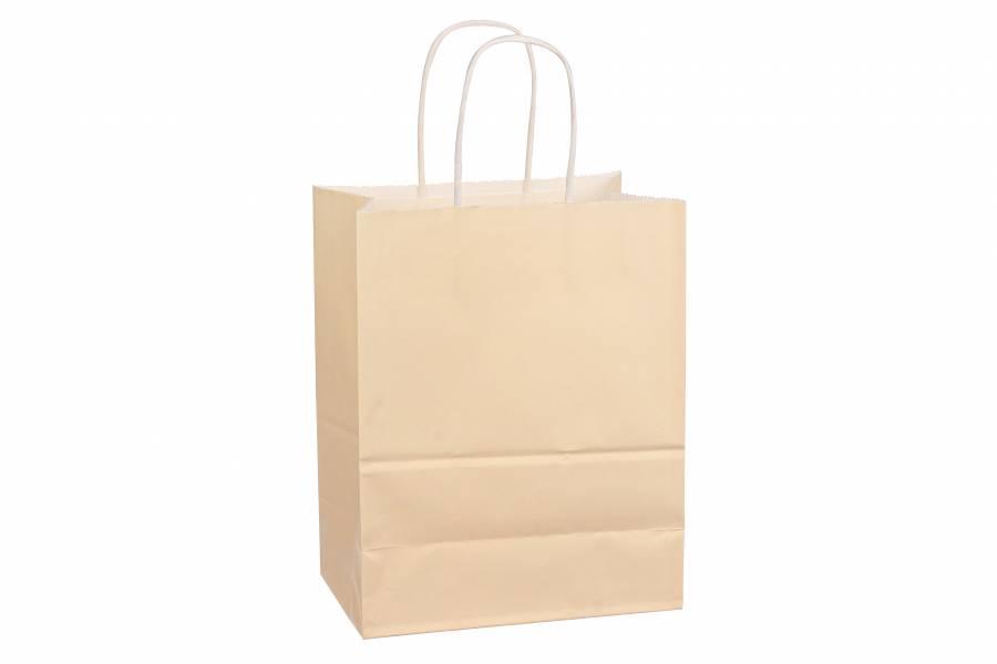 Подарунковий пакет кремовий 25*12*33 см Гранд Презент 31-3876