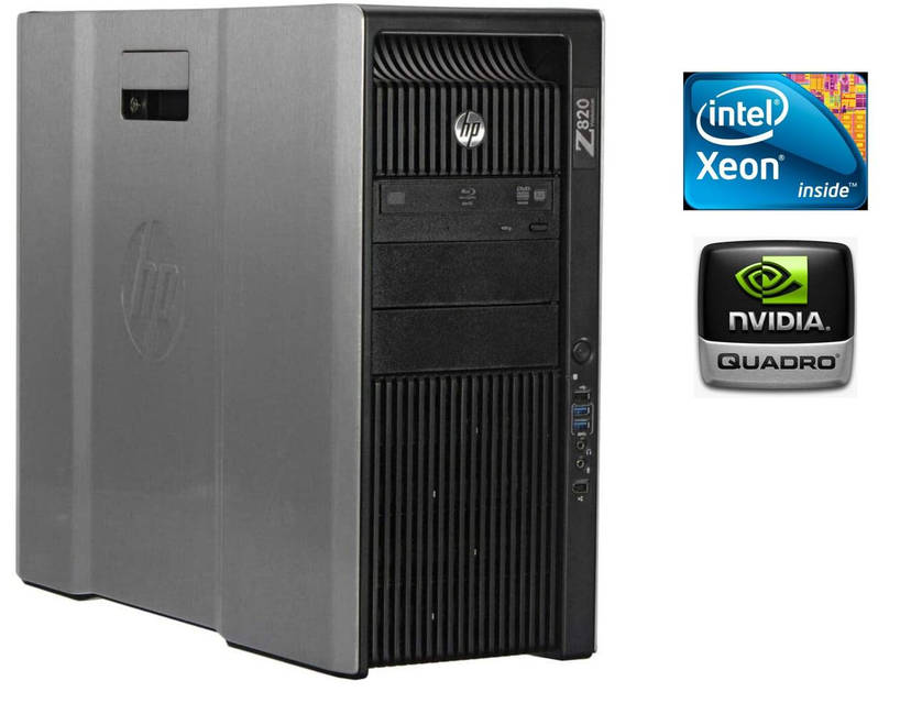 Робоча станція HP Z820 MT/ 2x Xeon E5 2630 V2/ 32 GB RAM/ NO HDD
