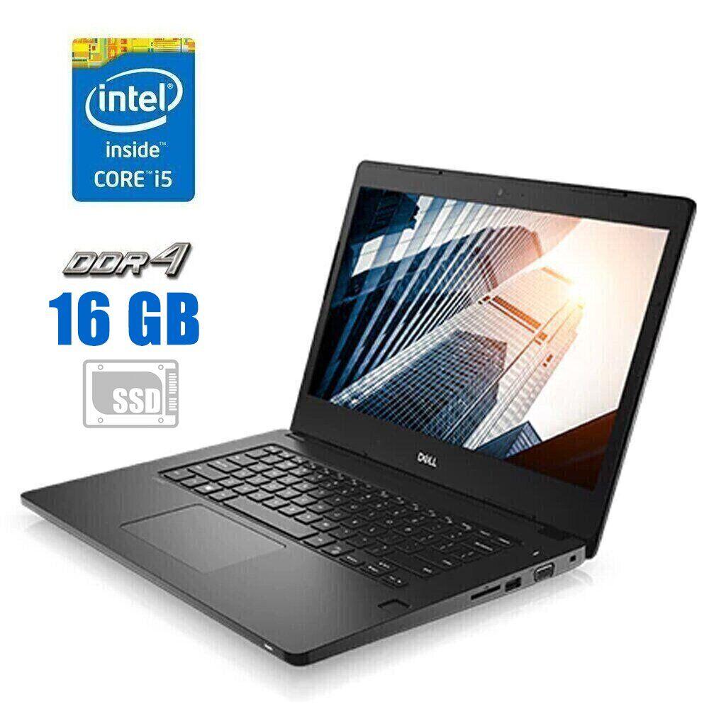 Ультрабук Dell Latitude 3480 / 14" (1920x1080) TN / Intel Core i5-7200U (4) ядра по 2.5 — 3.1 GHz) / 16 GB