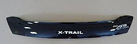 Мухобойка VT-52 Дефлектор на капот ВТ (Вип) для NISSAN X-Trail 2007-2014 кузов Т-31 (короткий)