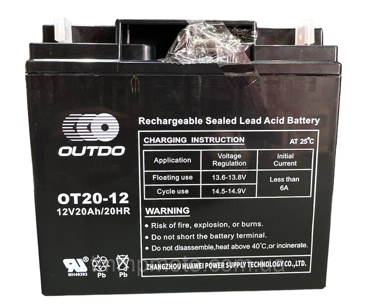 АКБ 12V-30A-BS заливний 205*160*87