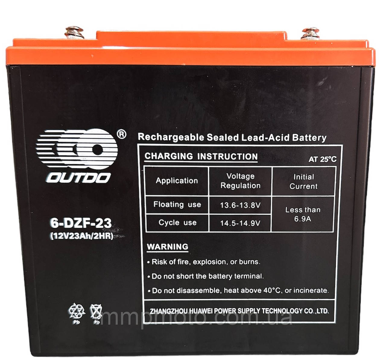 АКБ 12V-30A-BS заливний 205*160*87