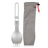 Титанова чашка з кришкою TOMSHOO 450 мл + ложка. Оновлений дизайн, фото 8