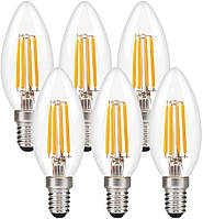 Светодиодная лампа для свечей GreeHse E14 для люстры, светодиодная лампа накаливания E14 4 Вт, 2700 K