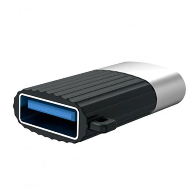 Перехідник OTG XO NB149G для синхронізації даних USB - microUSB Чорний