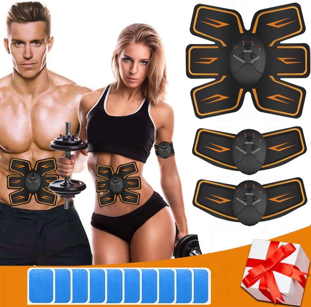 ROOTOK Тренажер для преса Стимулятор м’язів EMS Тонерний пояс для преса Тренажер для м’язів живота Фітнес із 6 режимами, фото 1