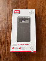 Power bank 30000 mAh 10W с фонариком XO PR123 черный