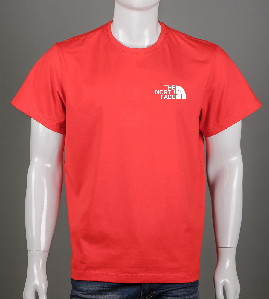 Футболка батал The North Face 2305б (Уп.4шт 3XL,4XL), Червоний
