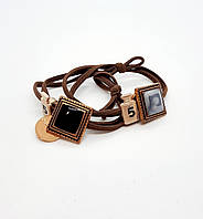 Резинка для волосся подвійна квадрат