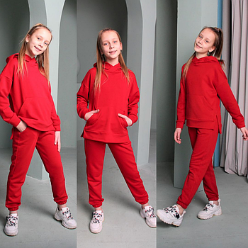 Костюм демісезонний на дівчинку спортивний вік 6-10 років Різні кольори повсякденний костюм-двійка