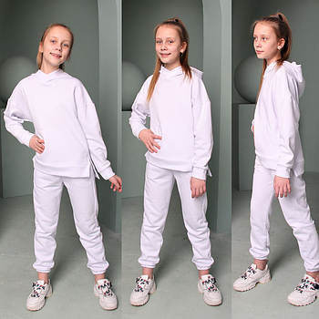 Костюм двійка демісезонний на дівчинку спортивний вік 6-10 років Різні кольори Стильний костюм-двійка