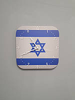 Настенные часы флаг Израиля, подарок еврею, израильский декор