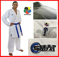 Кімоно для карате біле професійне SMAI Pro Fighter Kumite GI карате дитяче Wkf форма костюм одяг