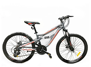 Велосипед гірський Crosser Legion 26" рама 14" Сірий