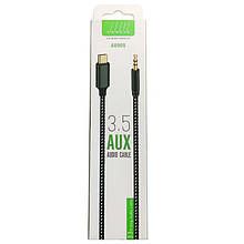 AUX Кабель Profit AU905 3,5 toType-C 1m (Black)