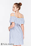 Сарафан для вагітних та годуючих Chloe L Юла Мама Блакитний+Молочний, фото 5