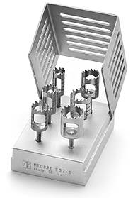 Бокс для хірургічних свердел, нержавіюча сталь на 6 шт., Medesy 957/1