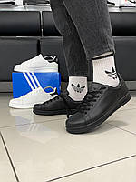Чоловічі кросівки Адідас Adidas Stan Smith (all black) ||